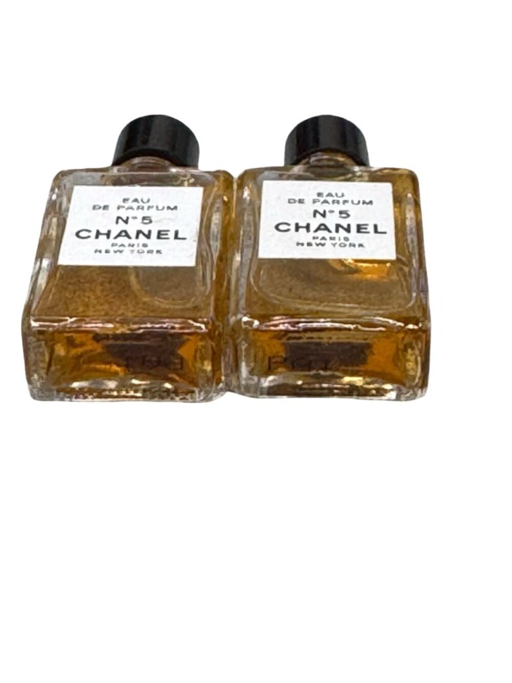 Set 2 Chanel No. 5 Eau De Parfum Mini Bottles 1/8 Oz 4mL Vintage Travel Official - Picture 5 of 10